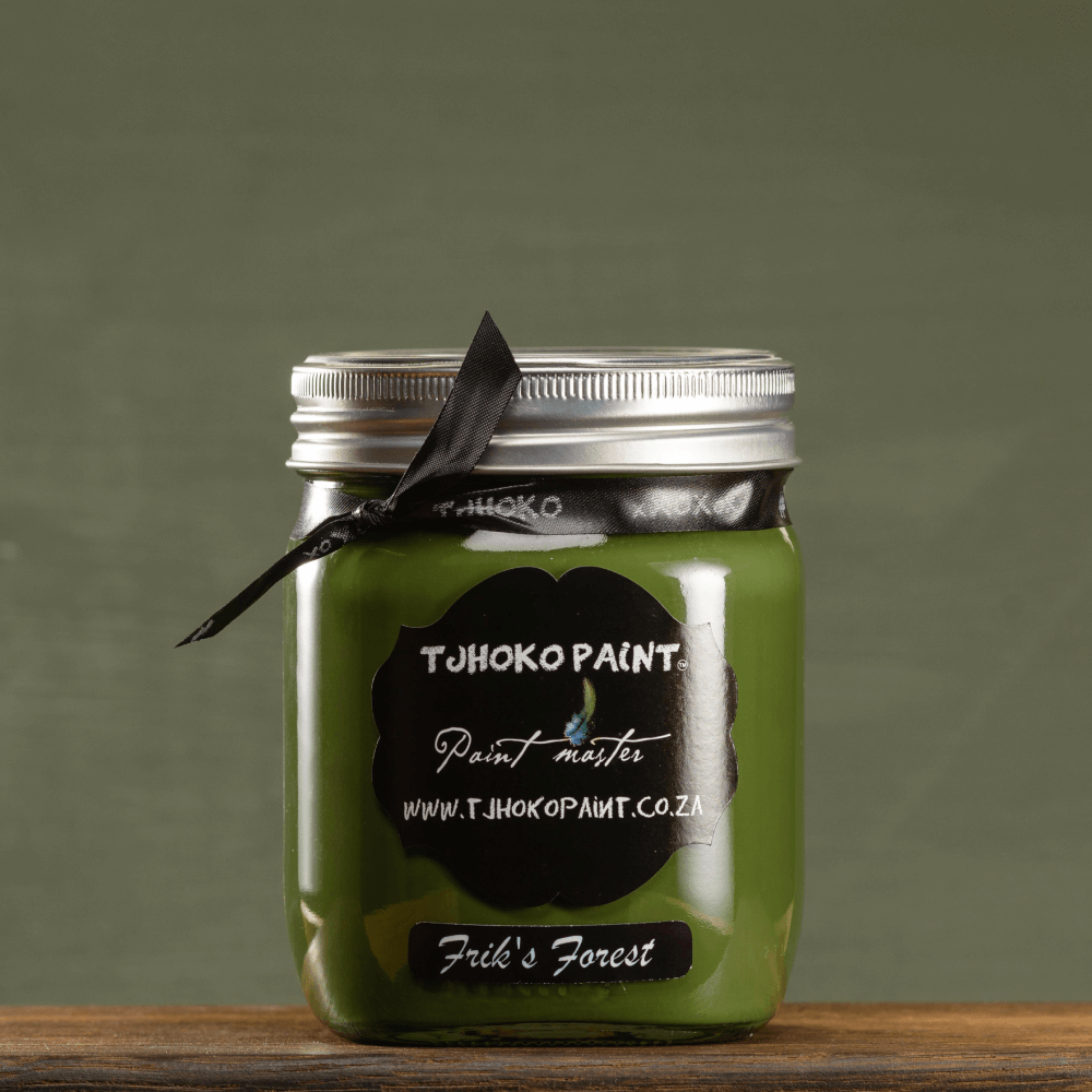 Deckende Möbelfarbe für modernes Upcycling
Kalkfarbe Tjhoko Paint Frik's Forest