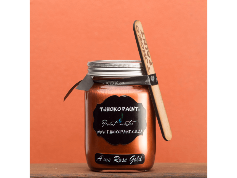 Deckende Möbelfarbe für modernes Upcycling
Kalkfarbe Tjhoko Paint Ams Rose Gold