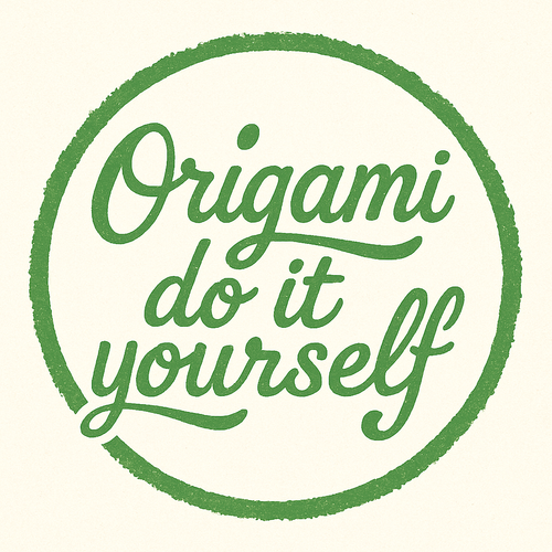 Bastelset Origami Grusskarte Vogel